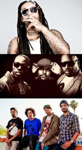 Ty Dolla $ign, photo by Musashi Ono, Slum Village and Bizarre ride live