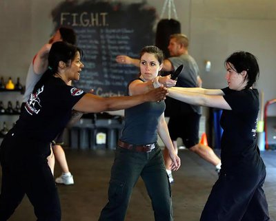 Kaz Rhoads (left) of Train Like You Mean It. Photo courtesy of Train Like You Mean It.