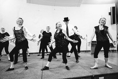 Senior Moments Dance Team performs next Aug. 10 for a Pro-Bone-O benefit. Photo by Todd Cooper.