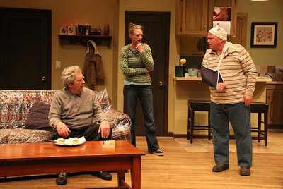 Joe Cronin (left), Kelly Quinnett and Eric Hadley in OCT’s Lucky Me
