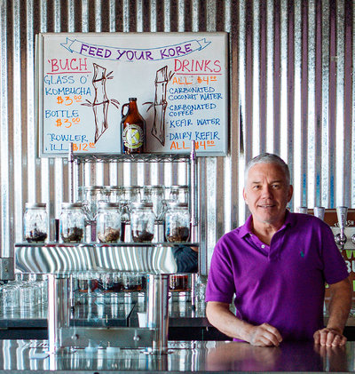 Kore Kombucha owner Curtis Shimmen