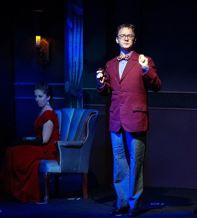 Jenny Parks and Alex Holmes in ACE’s Clue: The musical