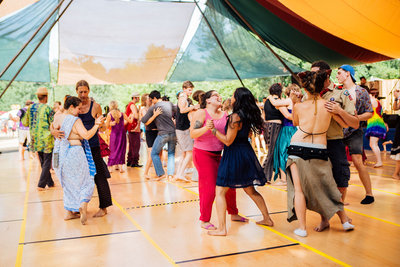 New pavilion invites Fair-goers to take off their shoes and shake it up