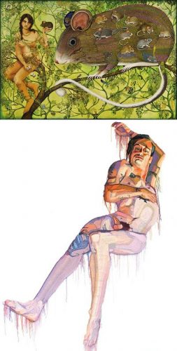 ‘I drop everything when I see you’ by Olivieri (top). ‘Bridging Shine’ by Hamilton.