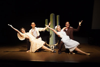 Stephanie Hawkins (left), Jim Ballard, Kaitlyn Sage and Trevor Eichhorn in Whoopee! at the Shedd