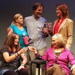 Elise Barberis, Kari Boldon Welch, Michael Walker, Ruth Adele Mandsager and Ellen Chace in Rapture, Blister, Burn.