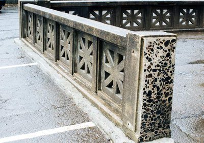 Railings from an old art Deco bridge get new life at Old Nick's Pub