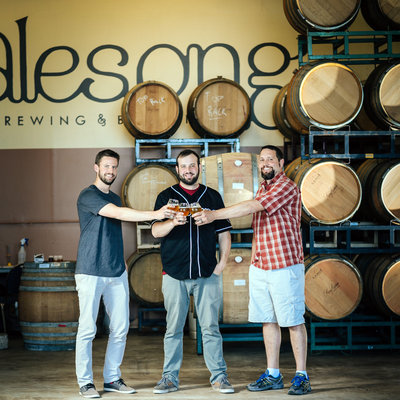 Doug and Brian Coombs with Matt Van Wyk